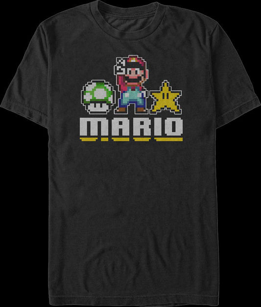 Mario 8-Bit Peace Nintendo T-Shirt