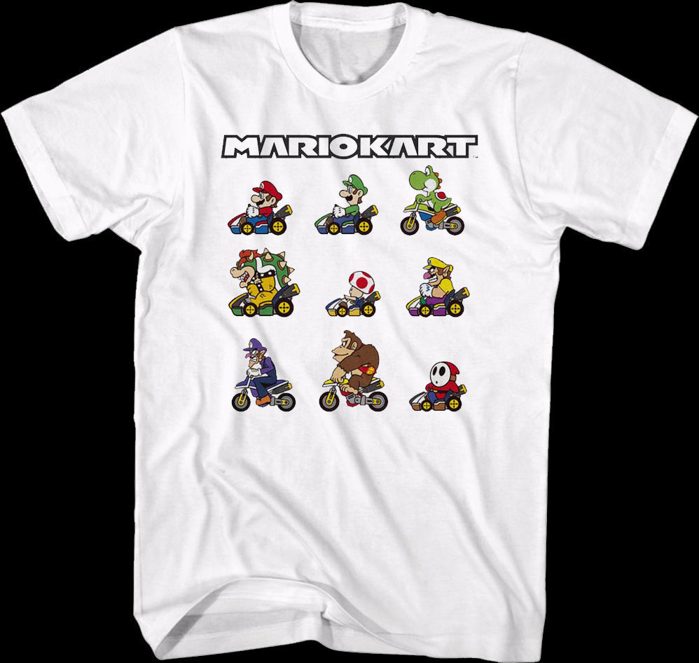 Mario Kart Characters Nintendo T-Shirt