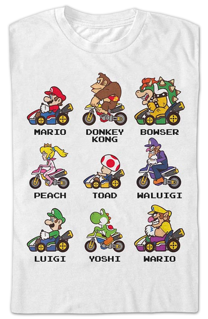 Mario Kart Drivers Super Mario Bros. T-Shirt