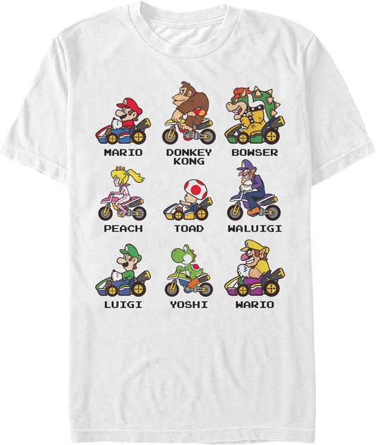 Mario Kart Drivers Super Mario Bros. T-Shirt