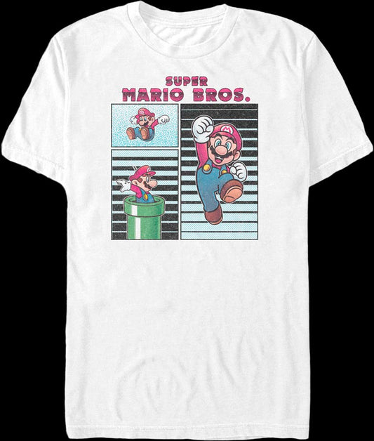 Mario Poses Collage Super Mario Bros. T-Shirt