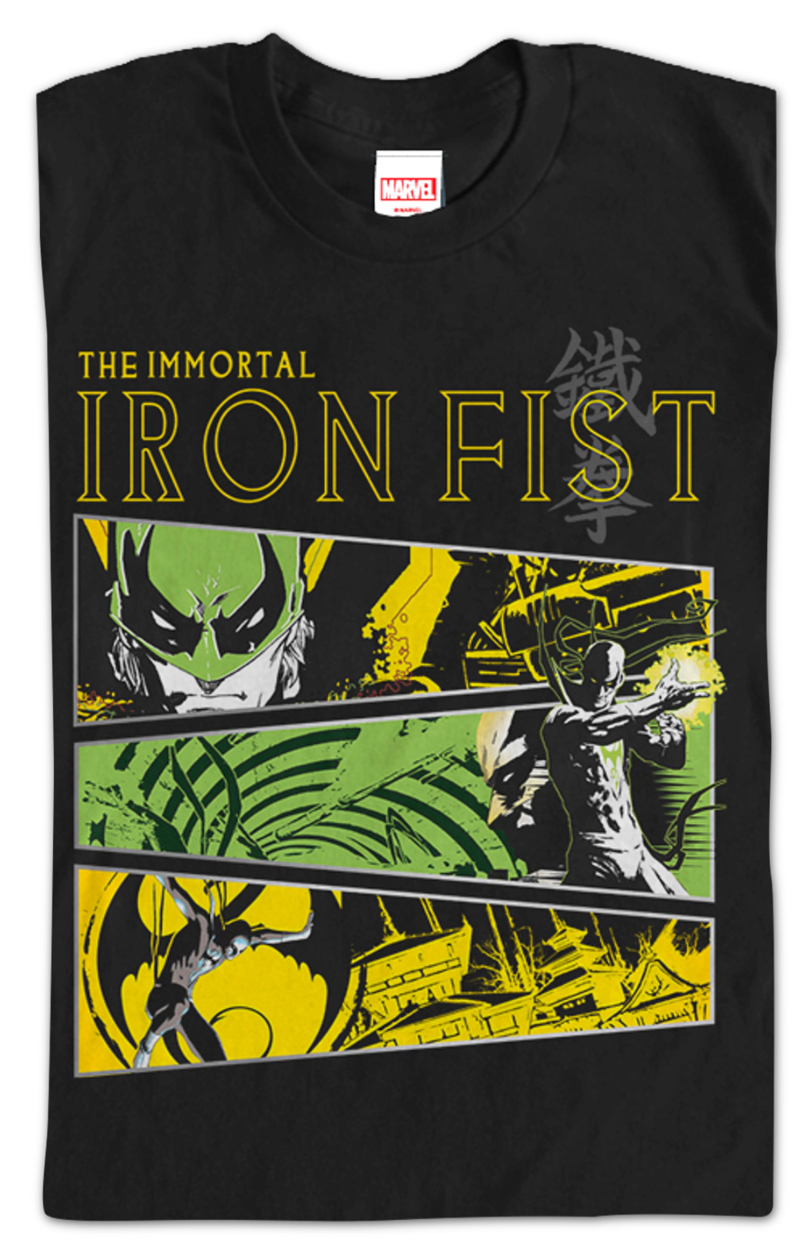 Marvel Comics Collage Iron Fist T-Shirt