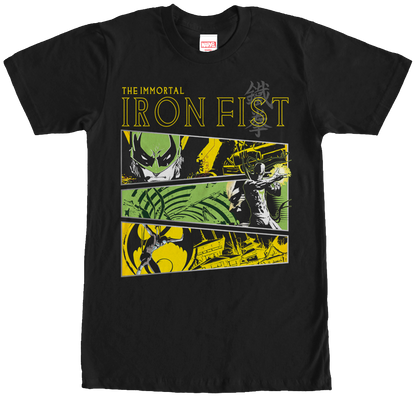 Marvel Comics Collage Iron Fist T-Shirt