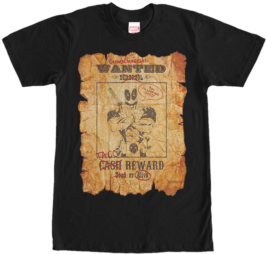 Marvel Deadpool Wanted Poster T-Shirt