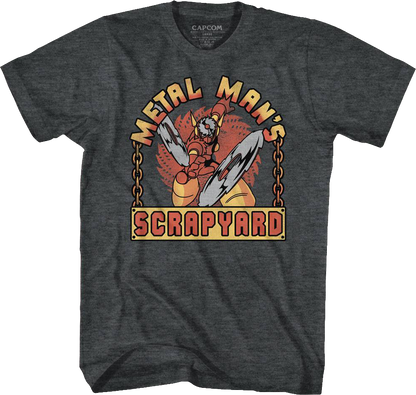 Metal Man's Scrapyard Mega Man T-Shirt