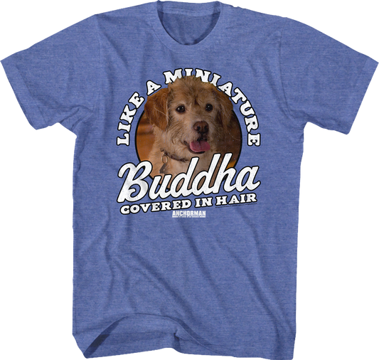 Miniature Buddha Covered In Hair Anchorman T-Shirt