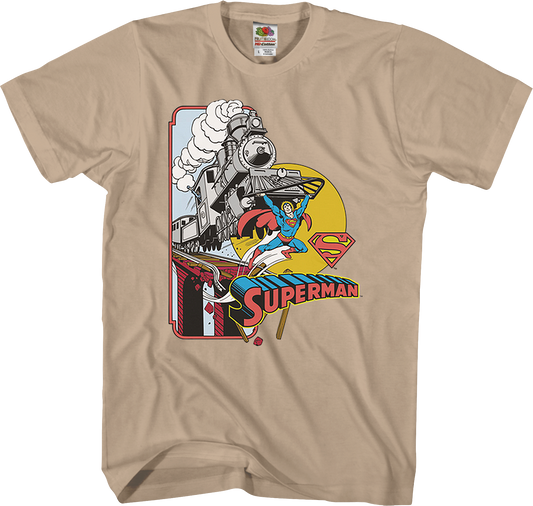 More Powerful Than A Locomotive Superman T-Shirt