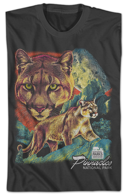 Mountain Lion Collage Pinnacles National Park T-Shirt