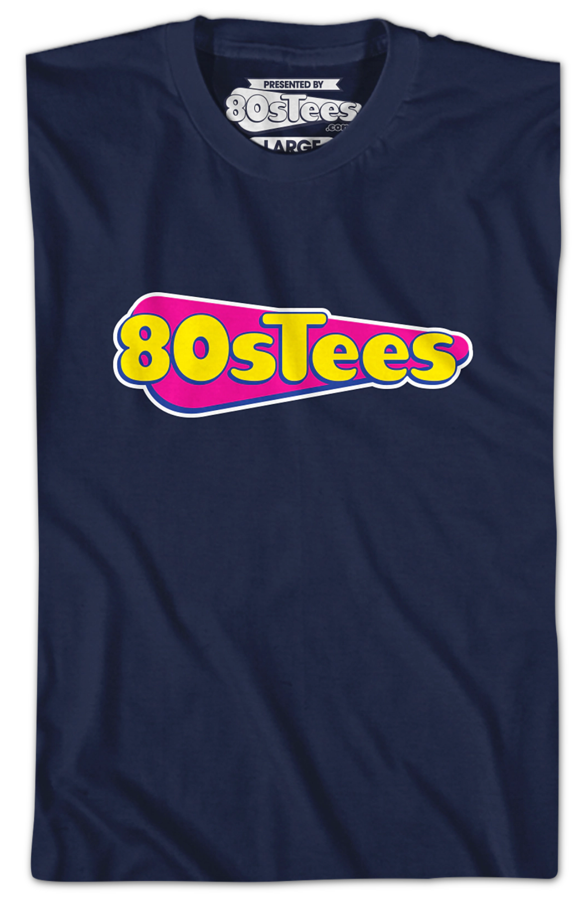 Navy 80sTees.com Logo T-Shirt