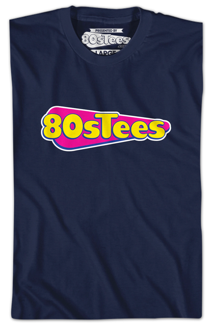 Navy 80sTees.com Logo T-Shirt