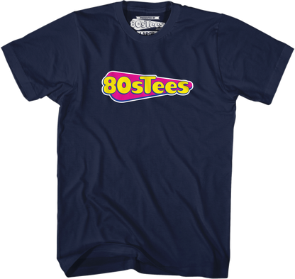Navy 80sTees.com Logo T-Shirt