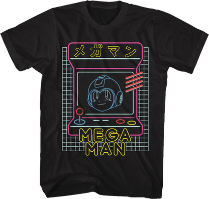 Neon Arcade Game Mega Man T-Shirt