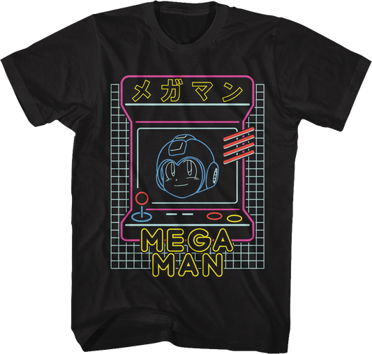 Neon Arcade Game Mega Man T-Shirt