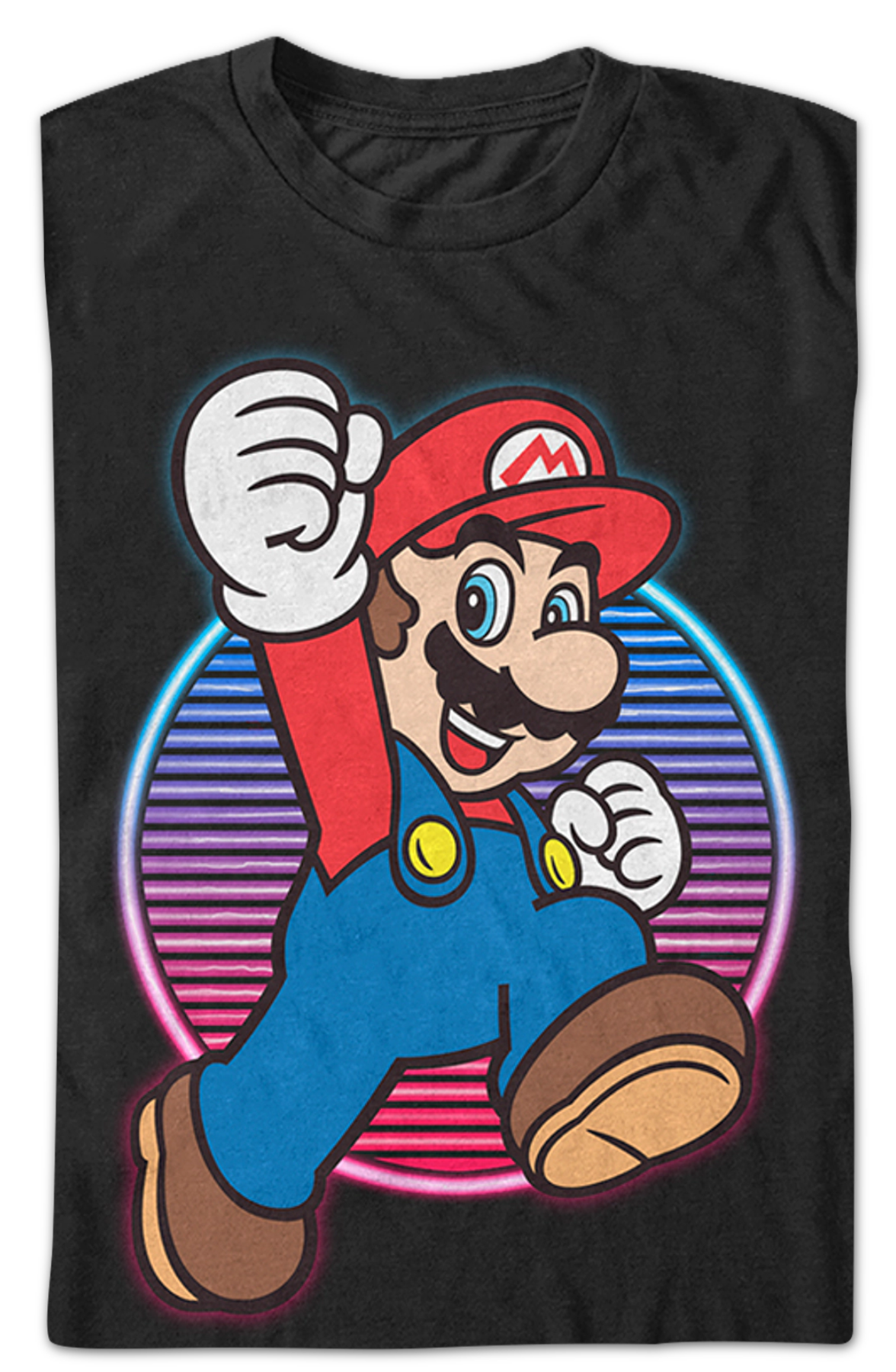 Neon Jump Super Mario T-Shirt