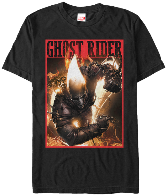 On Fire Ghost Rider T-Shirt