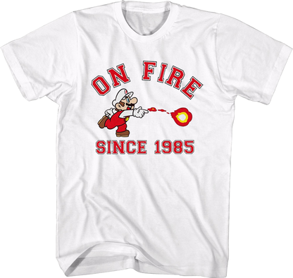 On Fire Since 1985 Super Mario Bros. T-Shirt