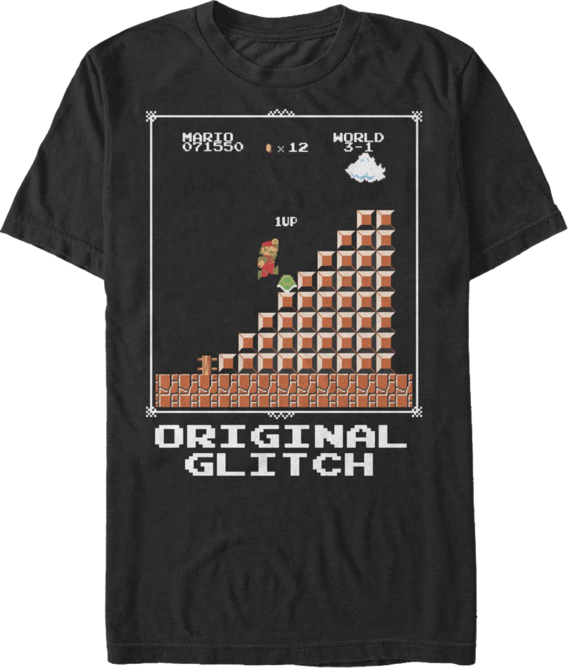 Original Glitch Super Mario Bros. T-Shirt