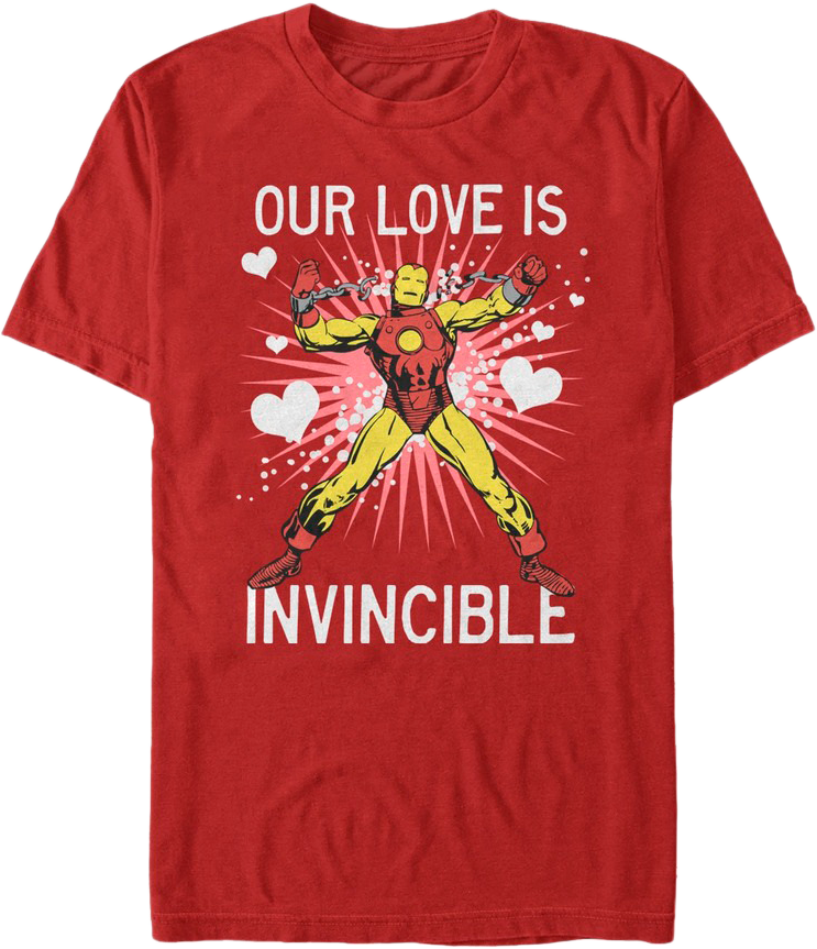Our Love Is Invincible Iron Man T-Shirt