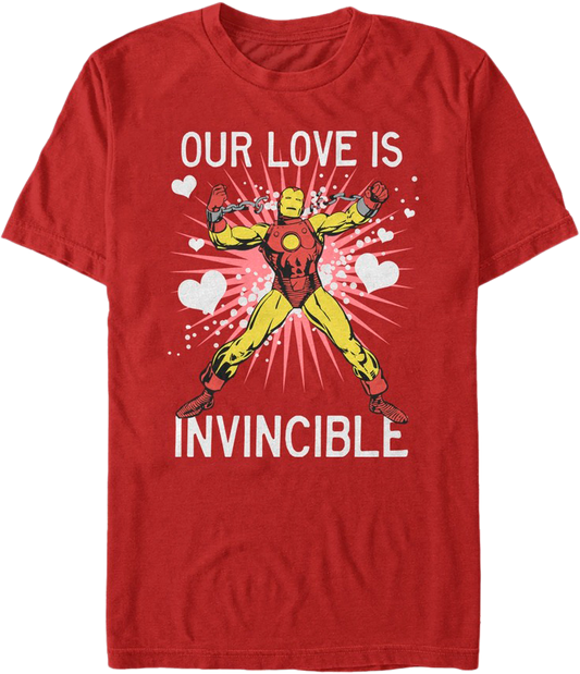Our Love Is Invincible Iron Man T-Shirt