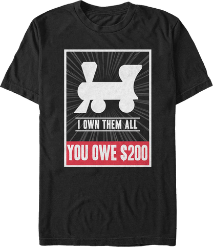 Own All Railroads Monopoly T-Shirt