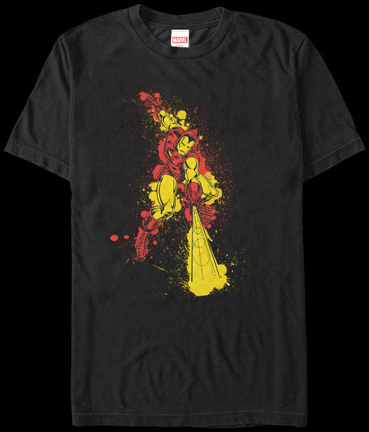 Paint Splatter Iron Man T-Shirt