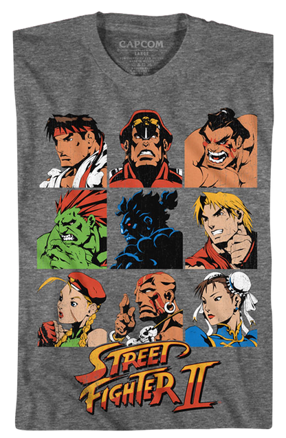 Player Select Street Fighter II T-Shirt