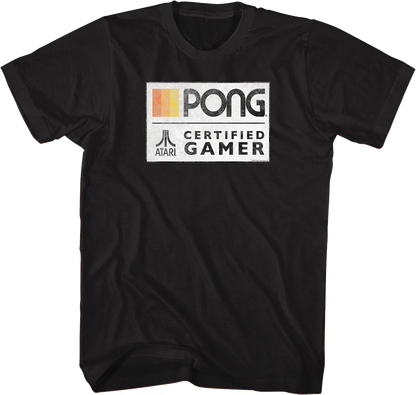 Pong Certified Gamer Atari T-Shirt