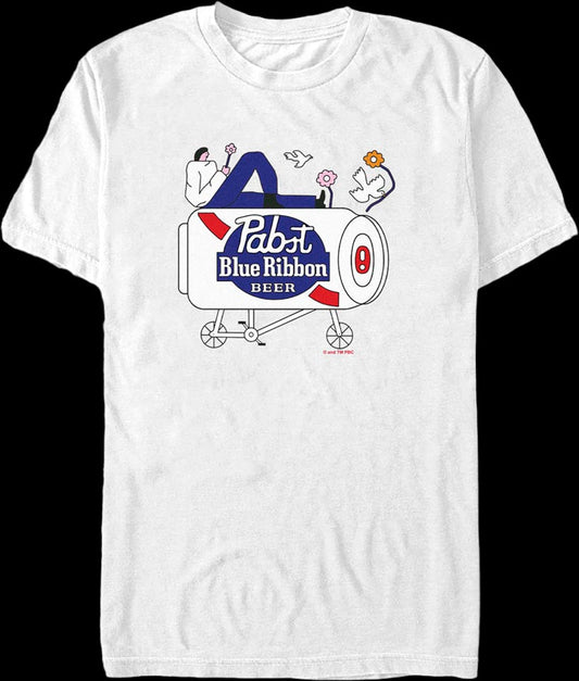 Pop Art Ride Pabst Blue Ribbon T-Shirt