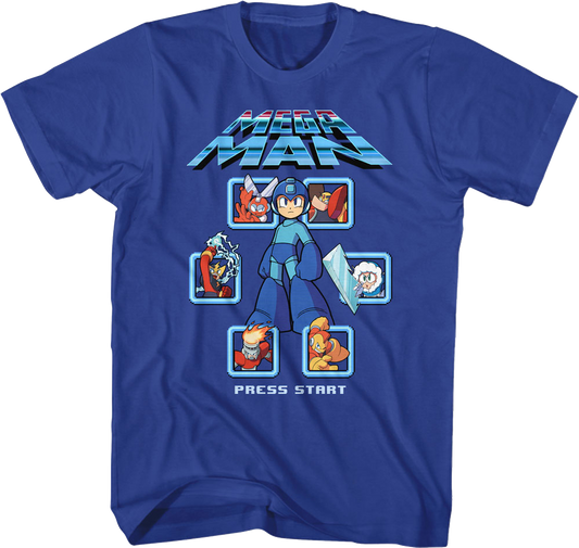 Press Start Mega Man T-Shirt