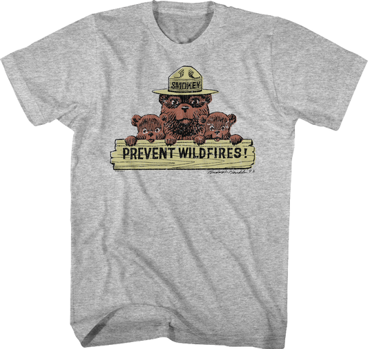Prevent Wildfires Smokey Bear T-Shirt