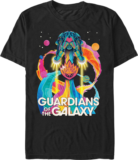 Psychedelic Ship Guardians Of The Galaxy T-Shirt