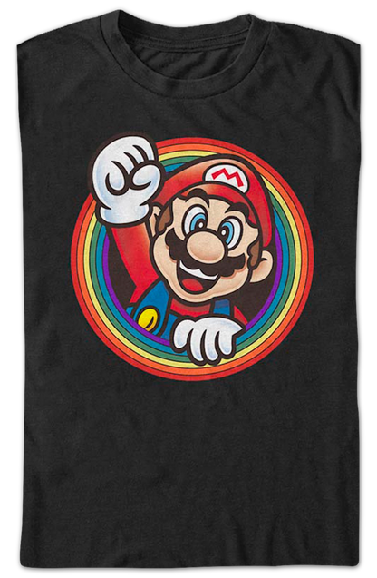 Rainbow Circle Super Mario Bros. T-Shirt