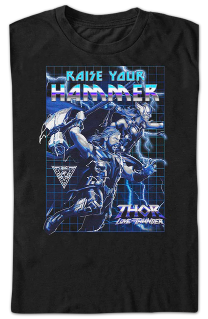 Raise Your Hammer Thor Love And Thunder Marvel Comics T-Shirt