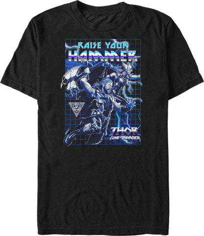 Raise Your Hammer Thor Love And Thunder Marvel Comics T-Shirt