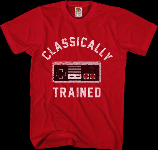 Red Classically Trained NES Controller Shirt