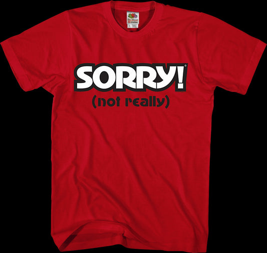 Red Sorry T-Shirt
