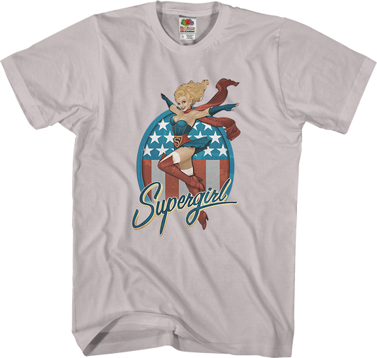 Red White and Blue Supergirl T-Shirt