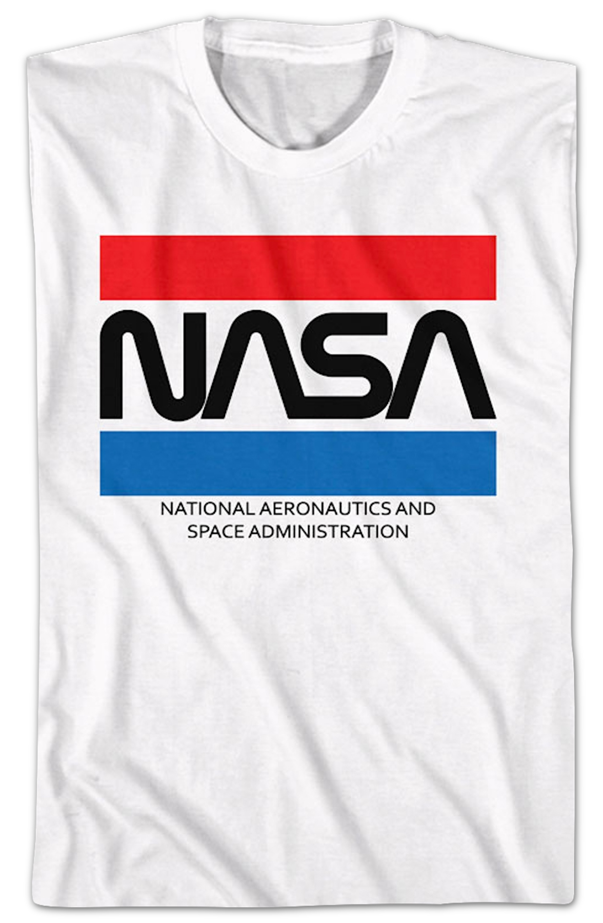 Red White Blue Stripes NASA T-Shirt