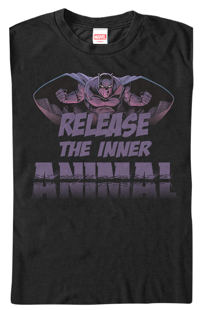 Release The Inner Animal Black Panther T-Shirt