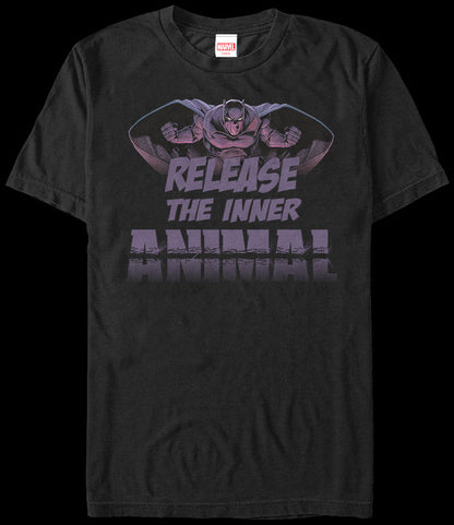 Release The Inner Animal Black Panther T-Shirt