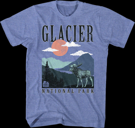 Retro Glacier National Park T-Shirt