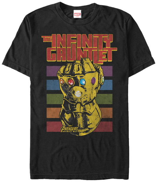 Retro Infinity Gauntlet Marvel Comics T-Shirt