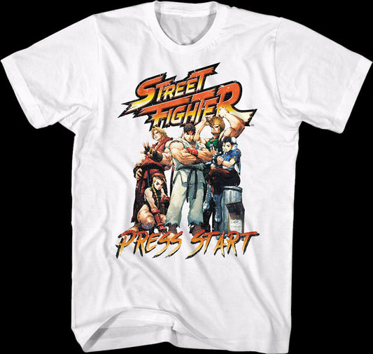 Retro Press Start Street Fighter T-Shirt