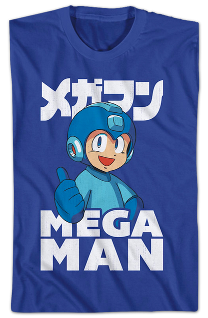 Retro Thumbs Up Mega Man T-Shirt