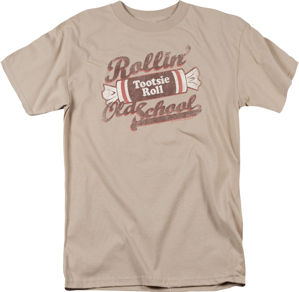 Rollin' Old School Tootsie Roll T-Shirt