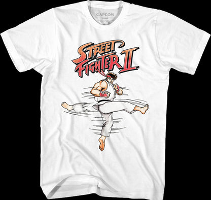 Ryu Hurricane Kick Street Fighter II T-Shirt