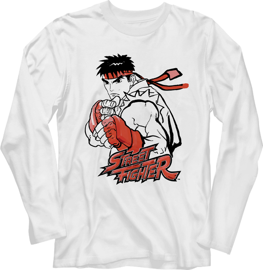 Ryu Street Fighter Long Sleeve Shirt