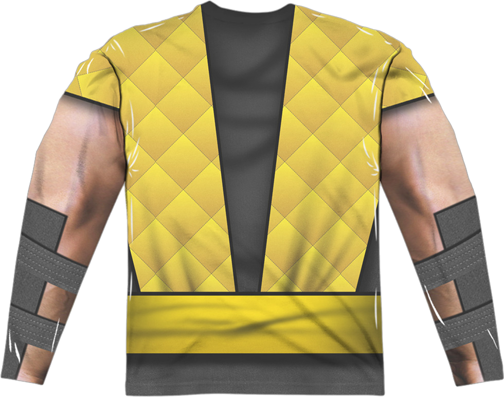 Scorpion Costume Mortal Kombat Long Sleeve Shirt
