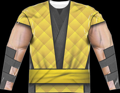 Scorpion Costume Mortal Kombat Long Sleeve Shirt