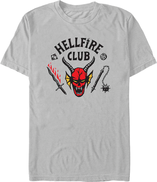 Silver Hellfire Club Stranger Things T-Shirt